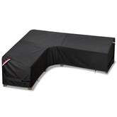 KylinLucky front view of L-shaped sofa cover protecting patio furniture