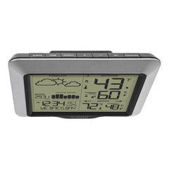 La Crosse Technology close-up of the 24-hour barometric pressure graph for trend insight