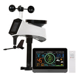 La Crosse Technology console front view showing readable color display and benefits