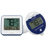 La Crosse Technology indoor base station showing large clear temperature display and benefits readability