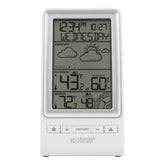 La Crosse Technology front display showing temperature and forecast icon for easy planning