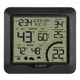 La Crosse Technology front console display showing forecast icons and wind data for easy planning