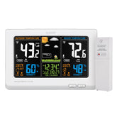 La Crosse Technology front display showing color forecast and clear readability
