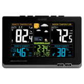 La Crosse Technology front display showing color icons and clear readings for quick planning