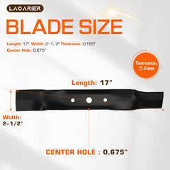 lacarier blade profile highlighting cutting edge for consistent turf finish