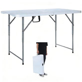 Lakhow front view folded with handle for easy transport and storage