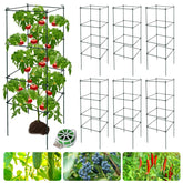LAKNUAL front view of six green cages showing compact set and uniform size benefit