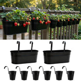 LáLáGreen front view of the full 8-piece planter set showing neat storage benefit