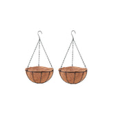 LáLáGreen front view 20-inch hanging basket showing ready-to-hang design and balance