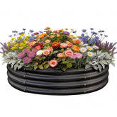Land Guard front view showing full round planter and easy setup benefit
