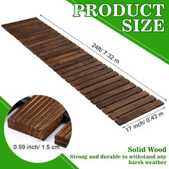 Landical close-up of cedar wood texture showing natural grain for slip resistance