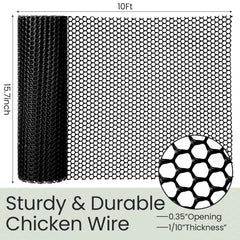 Landical unrolled mesh close-up showing hex pattern and secure containment