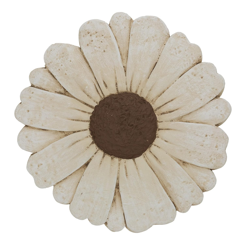 Landoraloria front view of daisy cement stone showing durable design