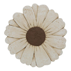 Landoraloria front view of daisy cement stone showing durable design
