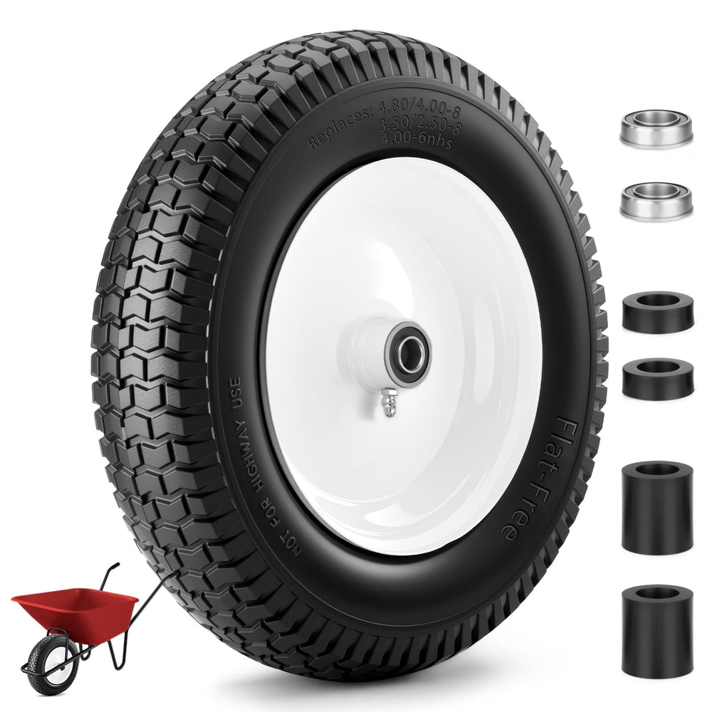 lanjiajia front view of assembled 14.5 inch wheel showing durability and fit