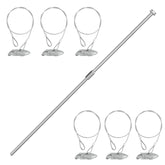 LARNORJE front packaging showing six ground anchors for quick setup and security
