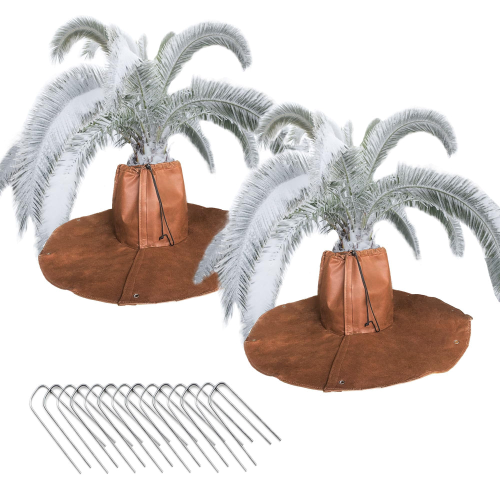LARNORJE front view cover on palm showing neat trunk protection and thermal benefit