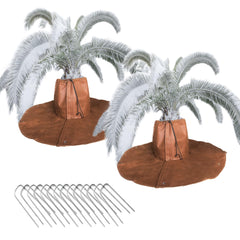 LARNORJE front view cover on palm showing neat trunk protection and thermal benefit