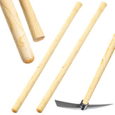 Lasnten handle front packaging view showing two wooden handles and clear size benefit