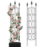 LATIHUUM front view arched trellis showing full height and curved design benefit