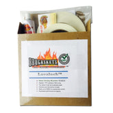 LavaLock kit front packaging showing complete gasket set and adhesive, improves seal
