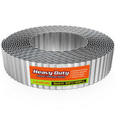 LAVEVE front view of corrugated metal edging showing neat rolled packaging and product benefit