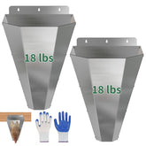 LavviTech front view of two large stainless steel cones showcasing durable build and capacity