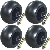 Lawneagle front view of 4-pack anti-scalp rollers showing complete kit benefit