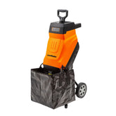 LawnMaster chipper front view showing compact design and easy access benefit