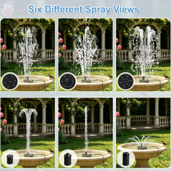 LAWOHO pump with three nozzles detail showing easy-swap patterns for versatile sprays