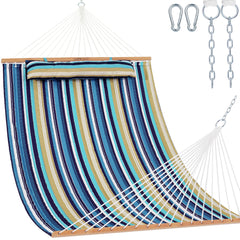 Lazy Daze Hammocks full hammock view showing roomy double bed and spreader bar for comfortable lounging