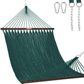 Lazy Daze front view of hammock showing ready-to-hang setup and appeal
