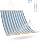 Lazy Daze hammock front view showing full spreader and bed for roomy comfort