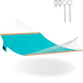 Lazy Daze front view showing spreader bar and full hammock for stable lounging