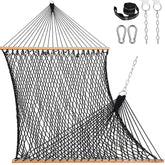Lazy Daze front view of full hammock showing roomy two-person bed