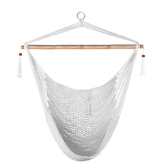 Lazy Daze Hammocks front view showing chair and spreader bar, comfortable seating