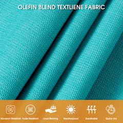 Lazy Daze close-up of olefin Textilene weave showing quick-dry breathable texture