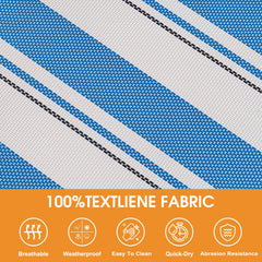 Lazy Daze close-up of textilene fabric showing quick-dry texture and comfort