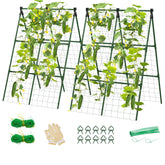 Lazzmonk A-frame trellis front view showing sturdy vertical support and airflow benefits