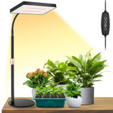 LBW front view of desk grow light showing stable base and modern profile for reliable lighting