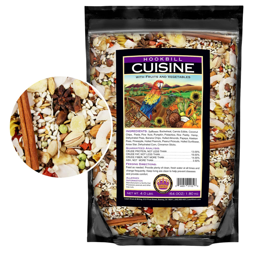 LEACH GRAIN front packaging showing 4 lb bag and product name benefit clear labeling