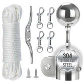 Lechansen kit front layout showing all stainless components for durable repairs