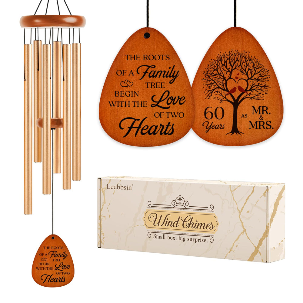 Leebbsin front view showing chime packaging and elegant presentation benefit keepsake