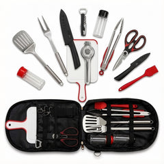LEEKEWAY front view with bag showing compact kit for easy travel