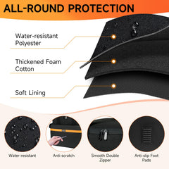 LEFOR·Z padded handles and removable strap for comfortable carrying