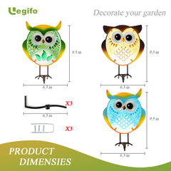 LEGIFO owl attached to fence shows branch clip fastening and decorative flair