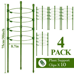 Legigo close-up of adjustable rings demonstrating easy repositioning to support growing stems