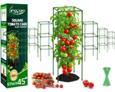 Legigo front view of six assembled tomato cages showing stability and value
