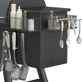 lehorra front view of two magnetic storage bins showing compact organization benefit