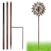 LEIFIDE copper pole front view showing full assembled height and stable design